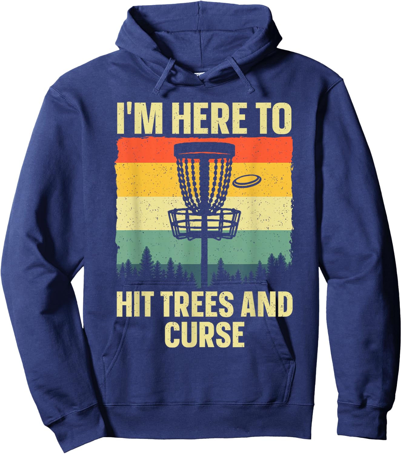 Best Disc Golf Art Women Kids Disc Golfer Disc Golf Hoodie - Hoodie | Navy