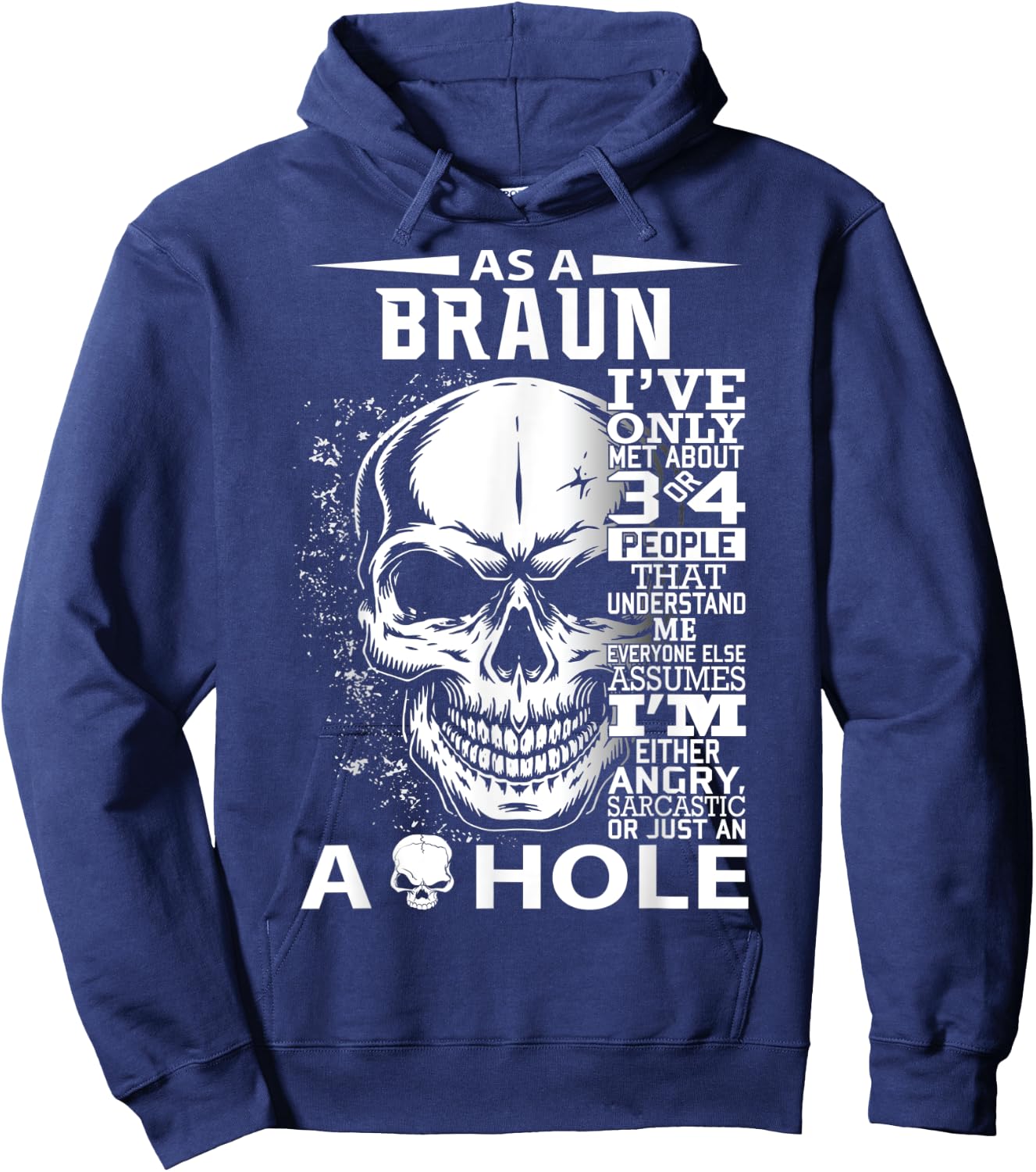 BRAUN Definition Personalized custom name loving kind Hoodie - Hoodie | Navy