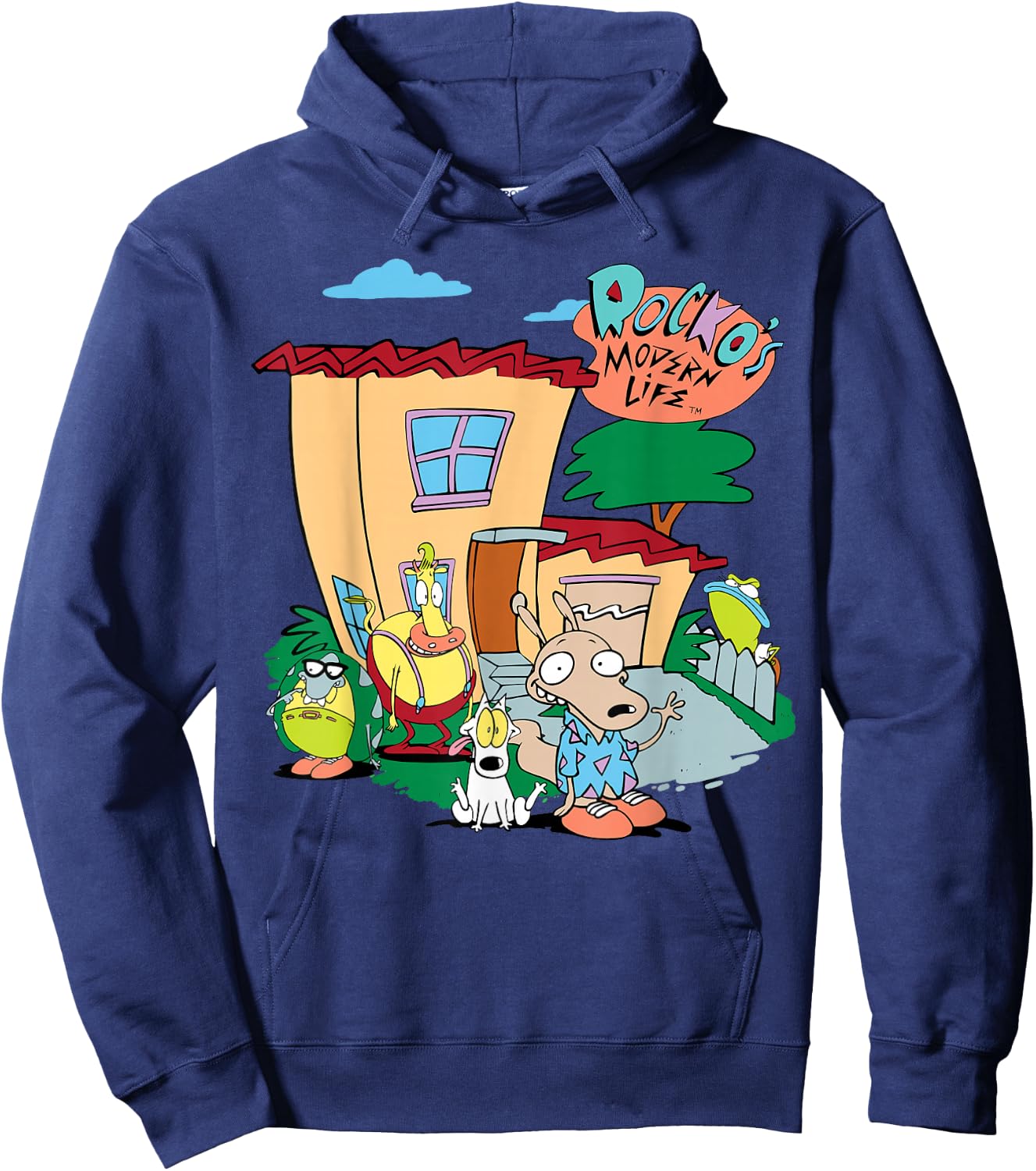 Rocko's Modern Life House Poster Hoodie - Hoodie | Navy