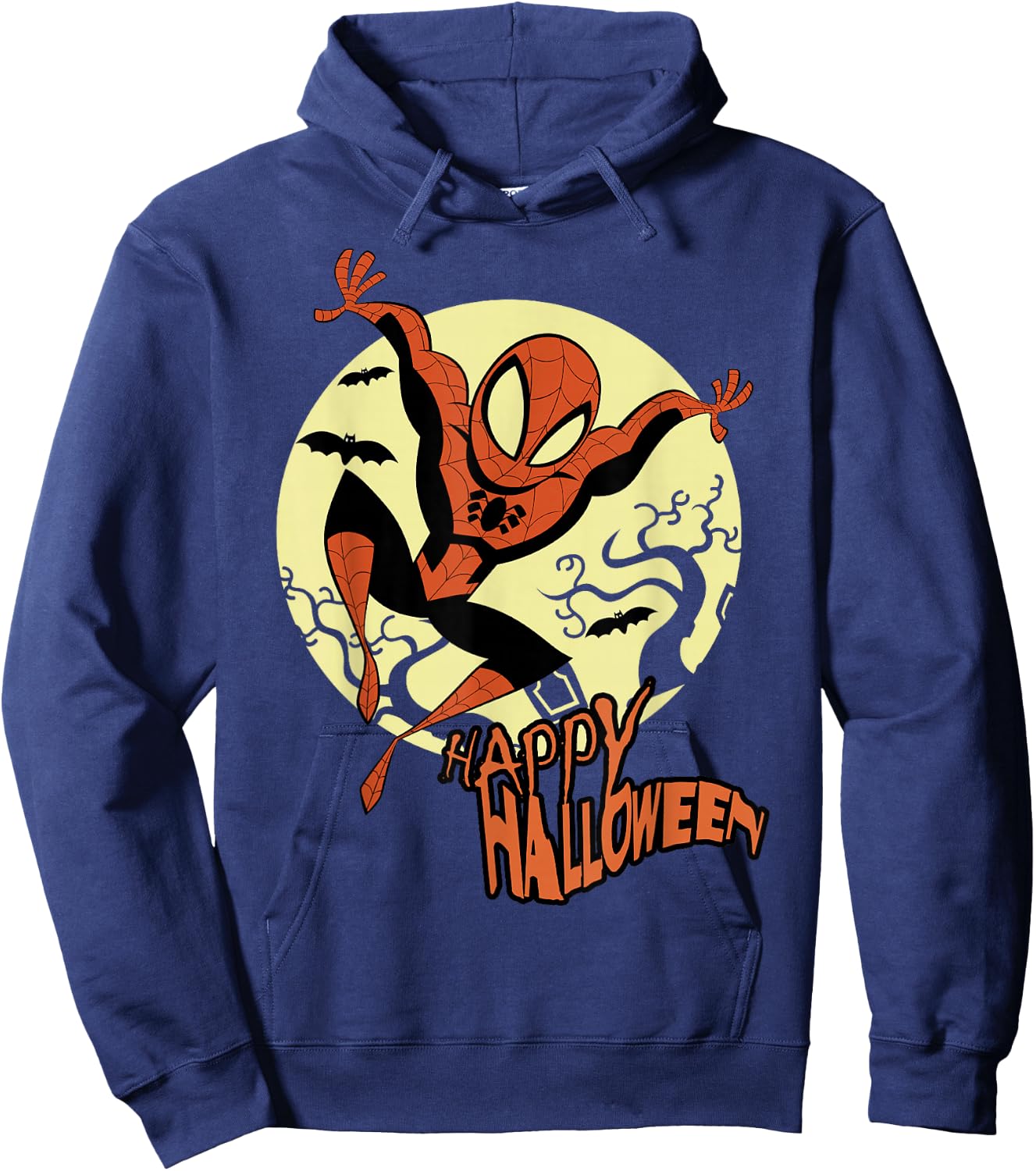 Marvel Spider-Man Moonlight Happy Halloween Hoodie - Hoodie | Navy