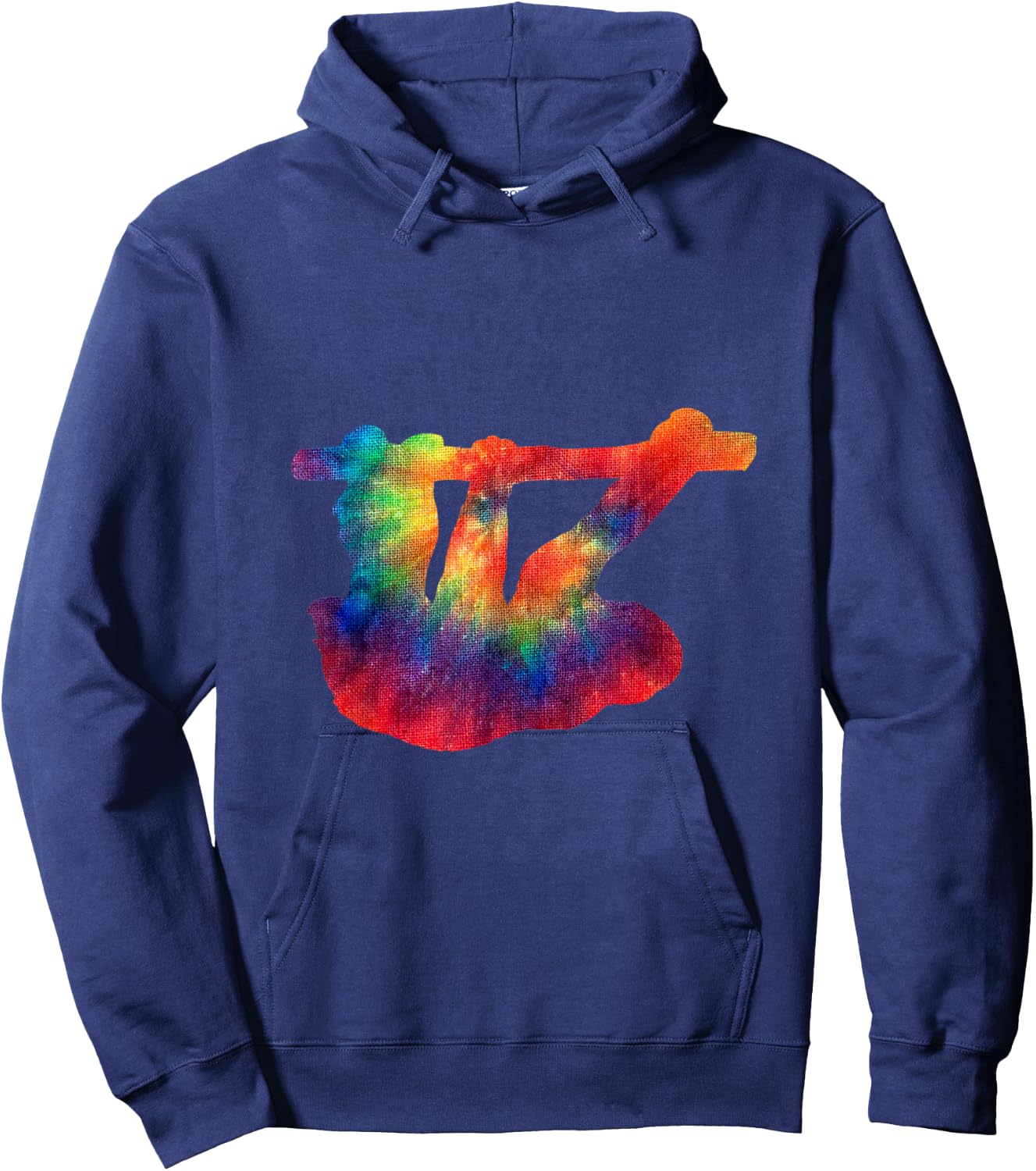 Tie Dye Sloth Tie Dyed Animals T Shirt Hoodie - Hoodie | Navy