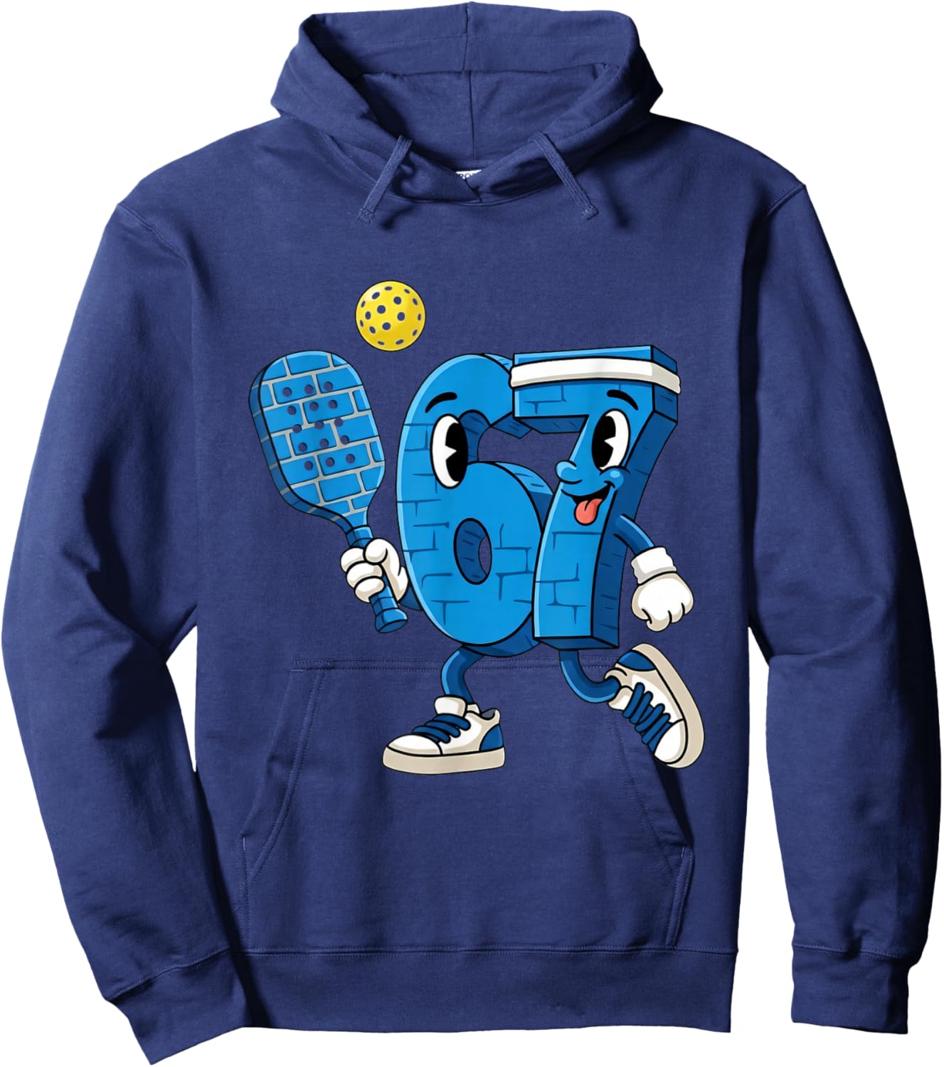 Pickleball 67 Six Seven Gift Funny Player Lovers Hoodie - Hoodie | Navy