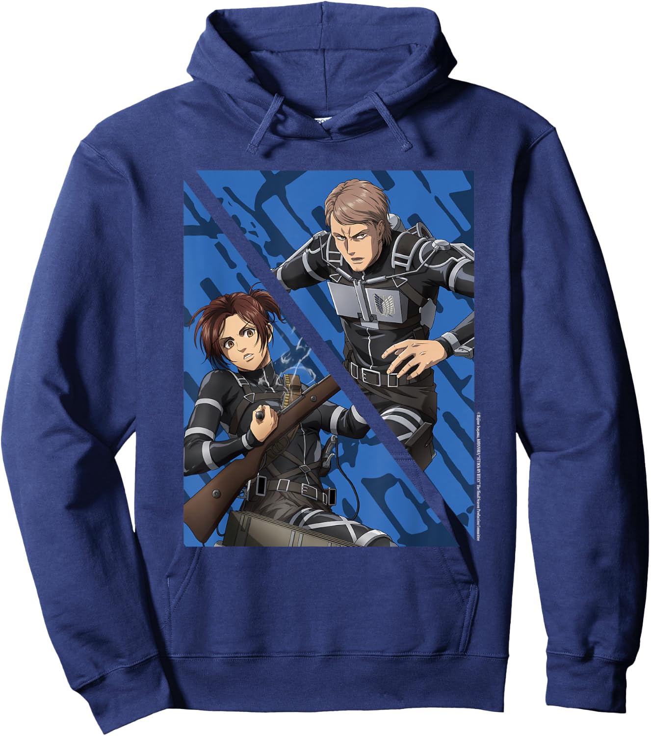 Attack on Titan Final Season - "Sasha Braus & Jean Kirstein" Hoodie - Hoodie | Navy