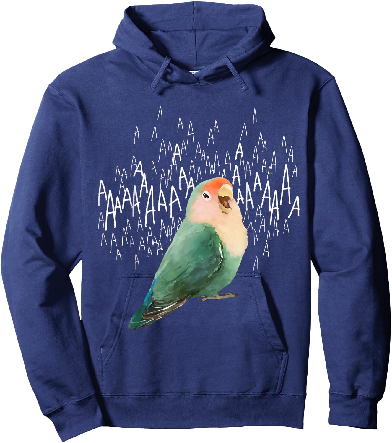 Screaming Lovebird (Dutch Blue) Hoodie - Hoodie | Navy