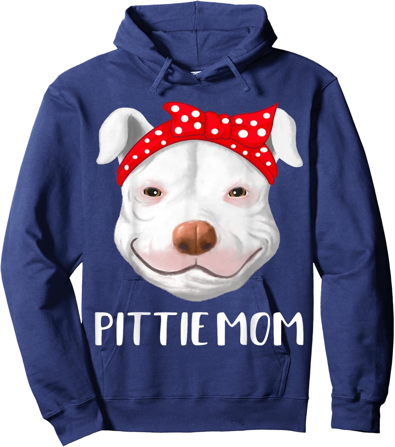 Pitbull Dog Lovers Pittie Mom Mothers Day Pit Bull Hoodie - Hoodie | Navy
