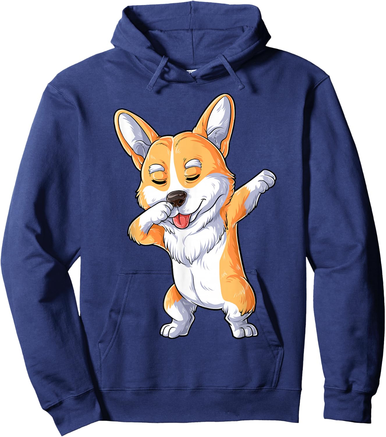 Dabbing Corgi T Shirt Boys Kids Dog Lover Dab Dance Gifts Hoodie - Hoodie | Navy