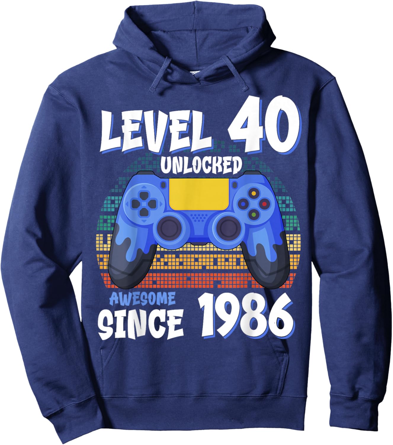 40 Years Old Bday Decorations Son Boy 1986 40th Birthday Hoodie - Hoodie | Navy