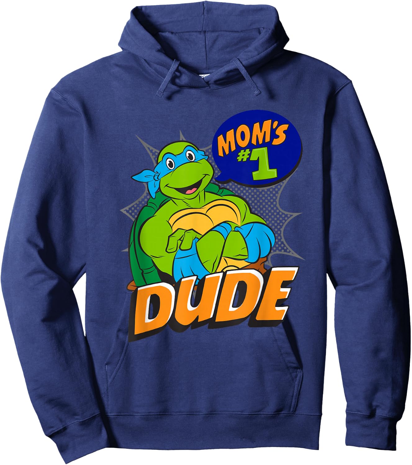 TMNT Leonardo Mom's #1 Dude Hoodie - Hoodie | Navy