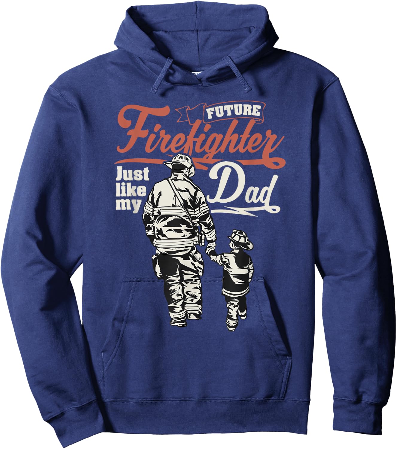 Future Firefighter Like My Dad Kids Gift Hoodie - Hoodie | Navy
