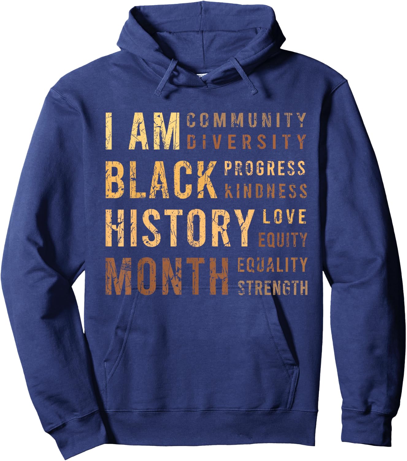 Black History Month Hoodie - Hoodie | Navy