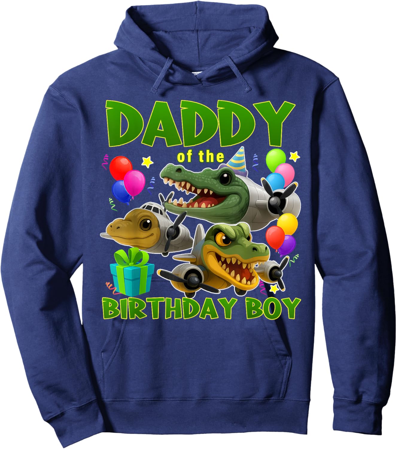 Daddy Of The Birthday Boy Bombardino Crocodilo Family Hoodie - Hoodie | Navy