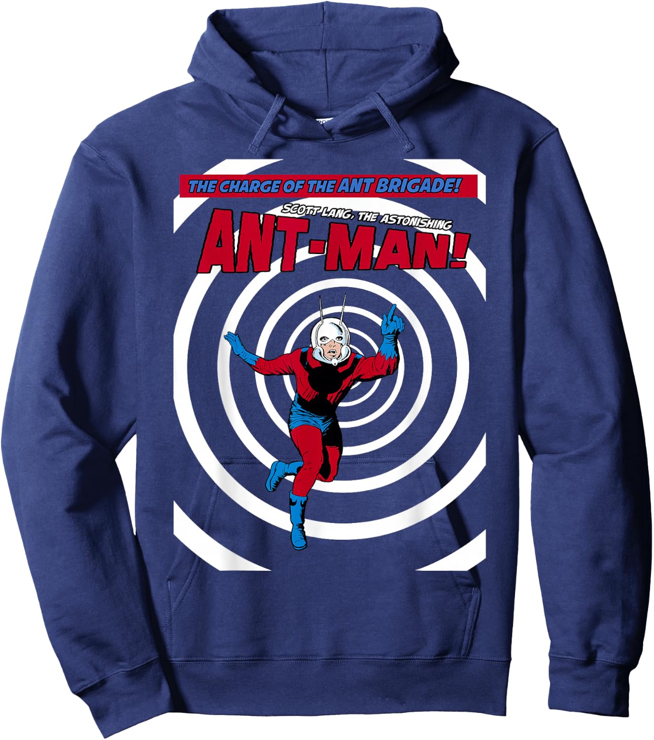 Marvel Ant-Man Classic Retro Shrink Portal Graphic Hoodie - Hoodie | Navy