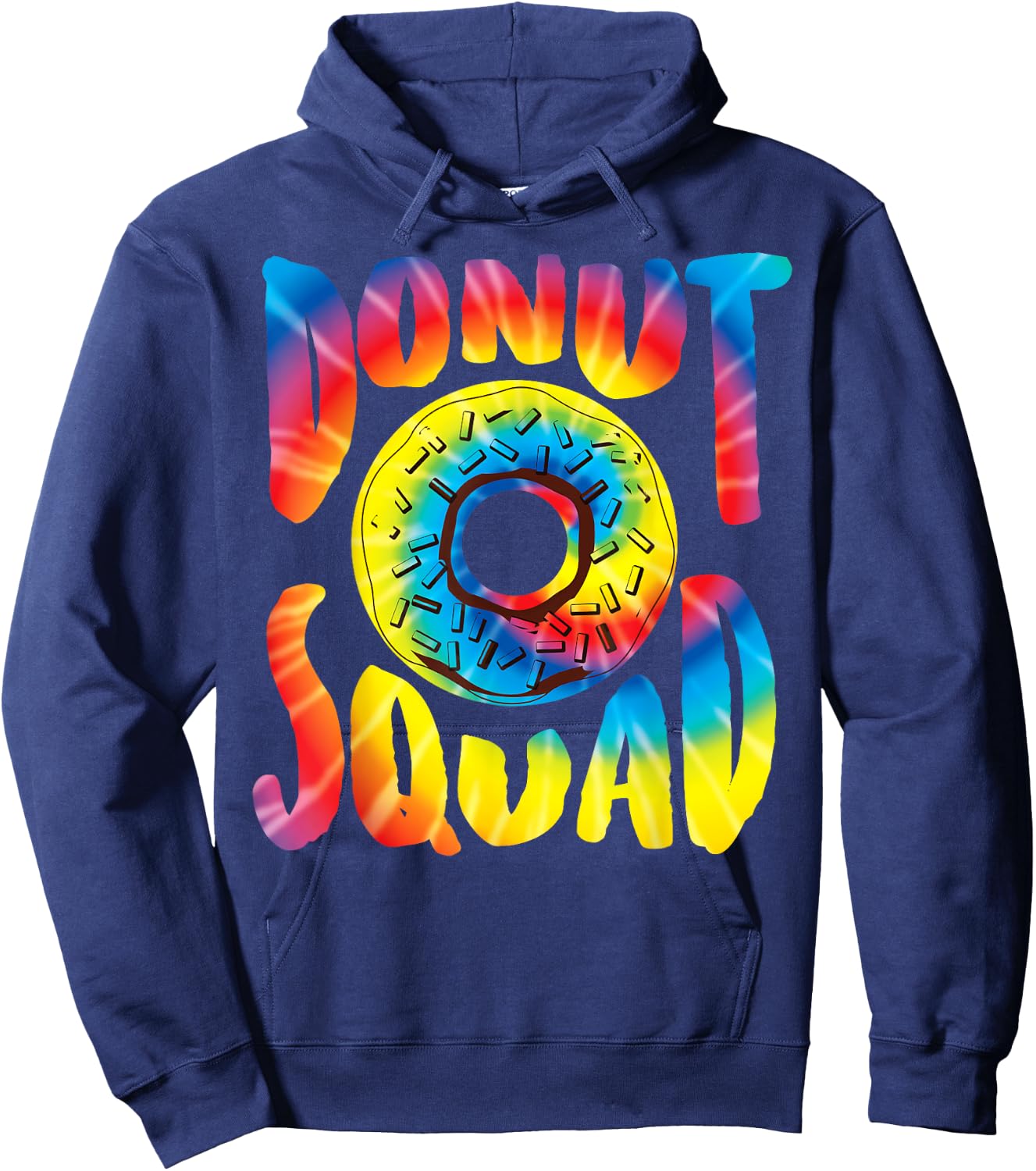 Donut Squad Shirt | Cool Donut Lover Tie Dye Gift Hoodie - Hoodie | Navy