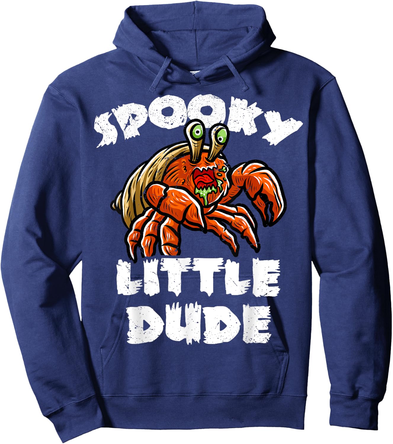 Hermit Crab Boo Zombie Trick Or Treat Halloween Costume Hoodie - Hoodie | Navy