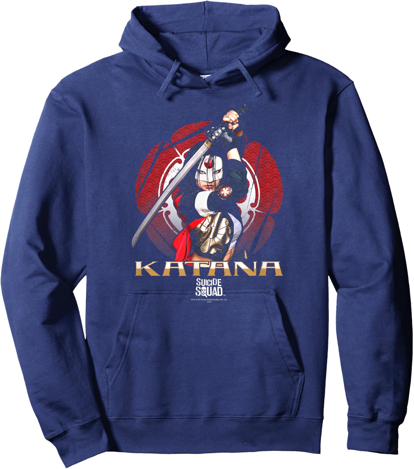 Suicide Squad Katana Flower Hoodie - Hoodie | Navy