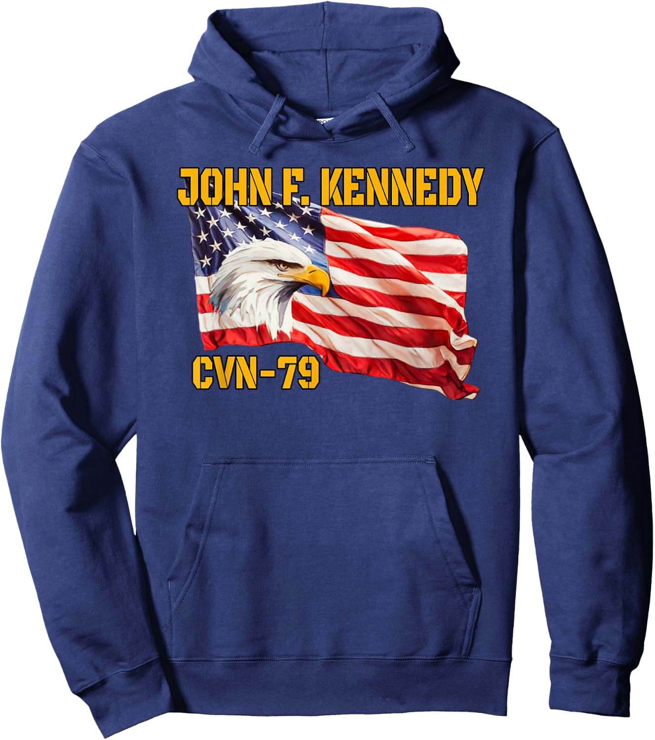 Warship John F. Kennedy CVN-79 Aircraft Carrier Veterans Day Hoodie - Hoodie | Navy