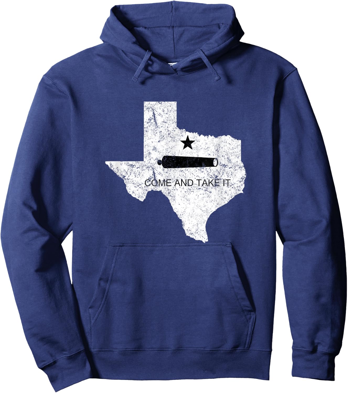 Texas Come and Take It Flag Canon 1836 State Hoodie - Hoodie | Navy