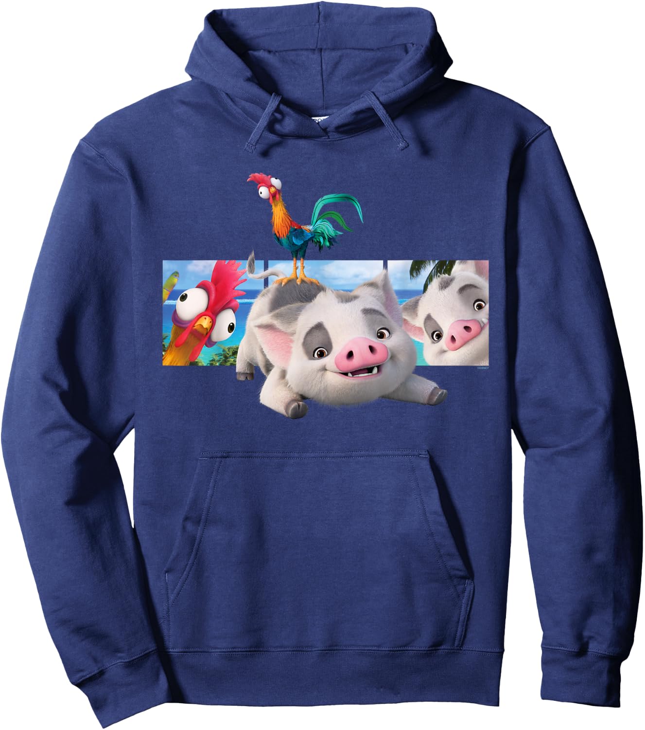 Disney Moana 2 Best Beach Friends Pua and Heihei Hoodie - Hoodie | Navy