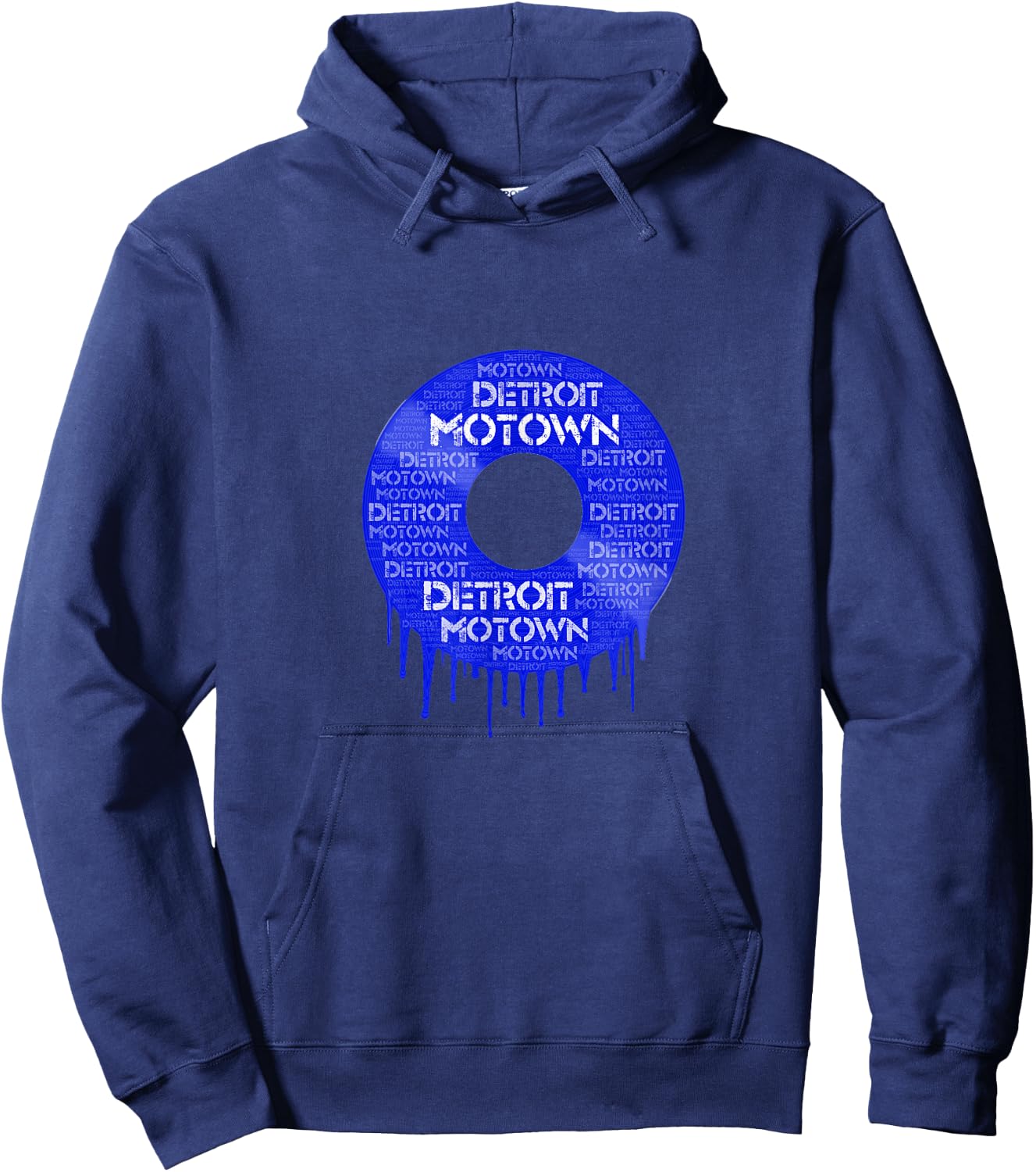 Detroit Motown record T shirt Motown record t shirt Hoodie - Hoodie | Navy