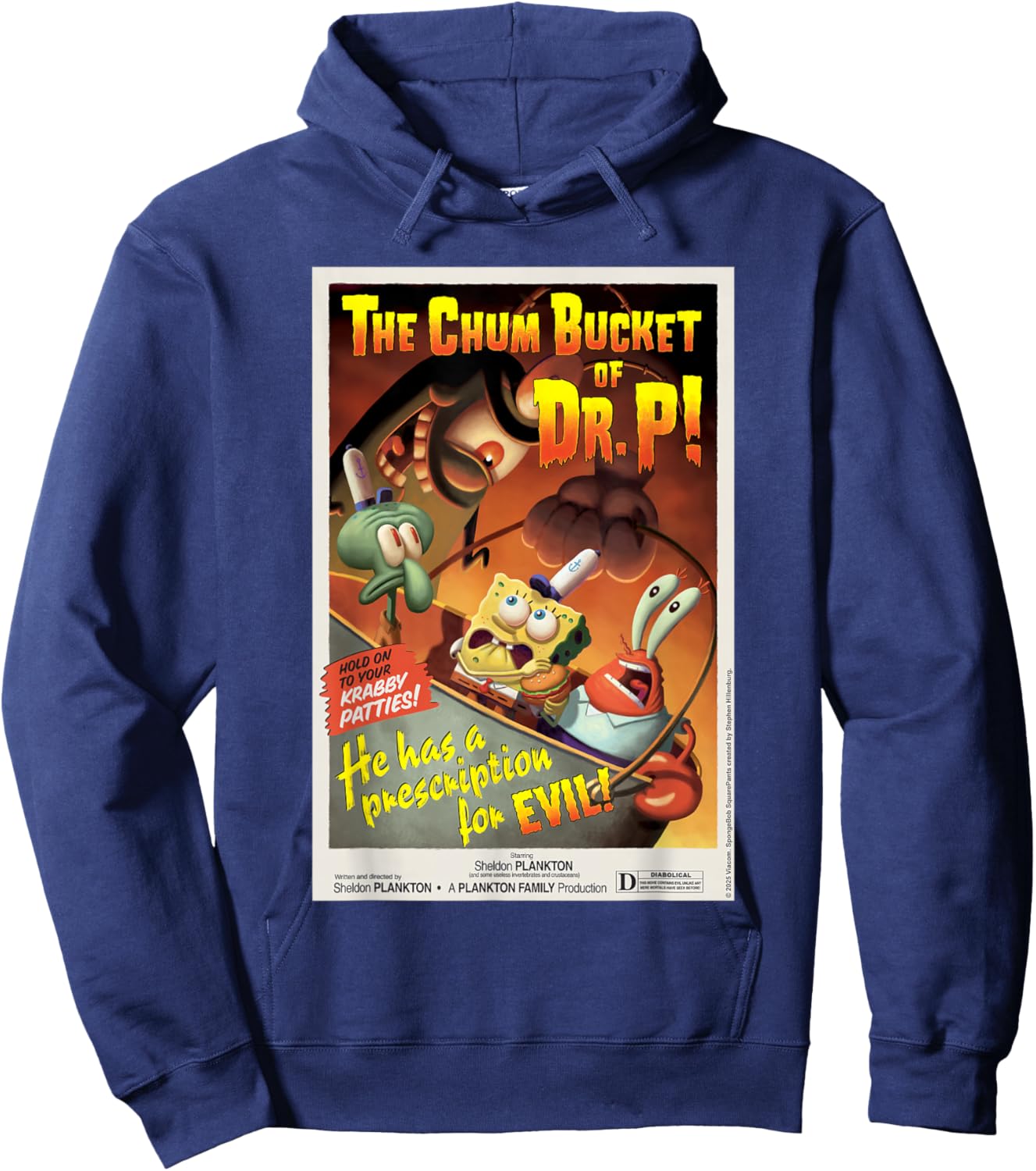 Spongebob Squarepants Doctor P Hoodie - Hoodie | Navy