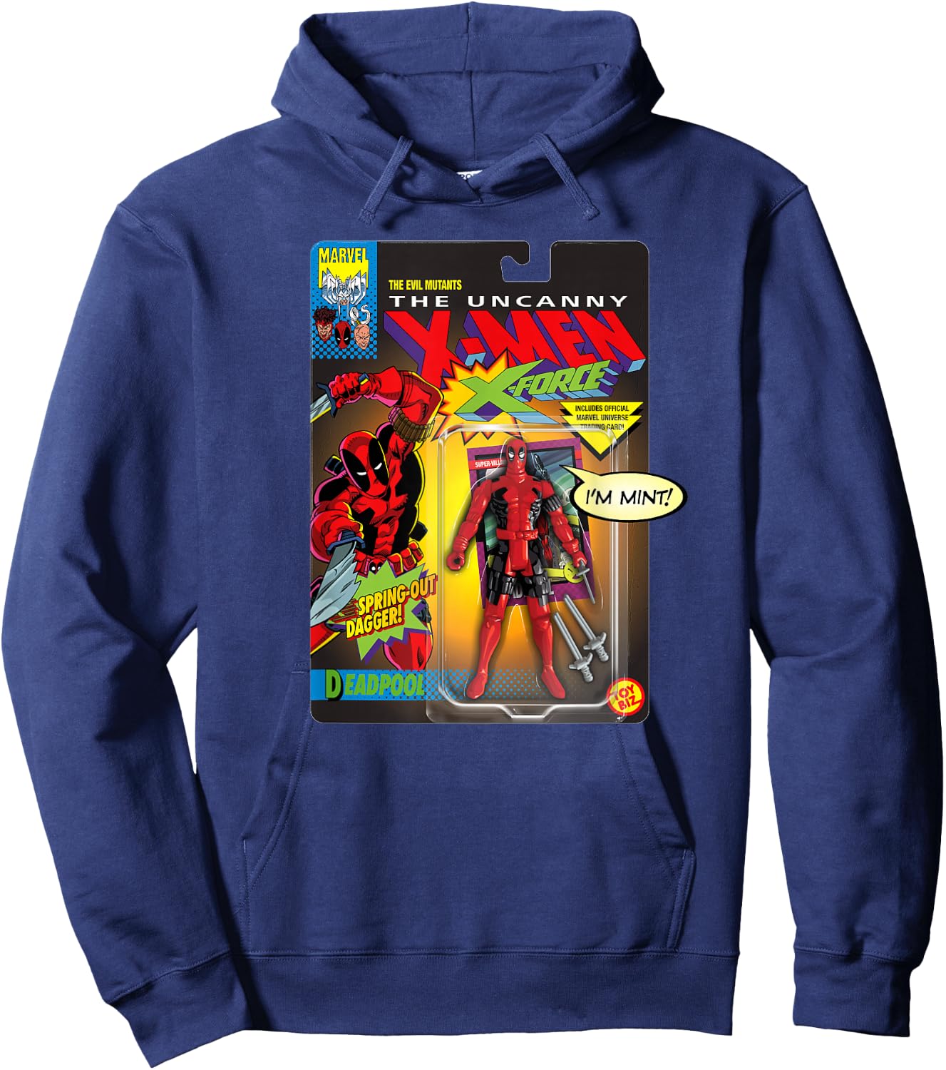 Marvel Deadpool X-Men Toy Figure Hoodie - Hoodie | Navy