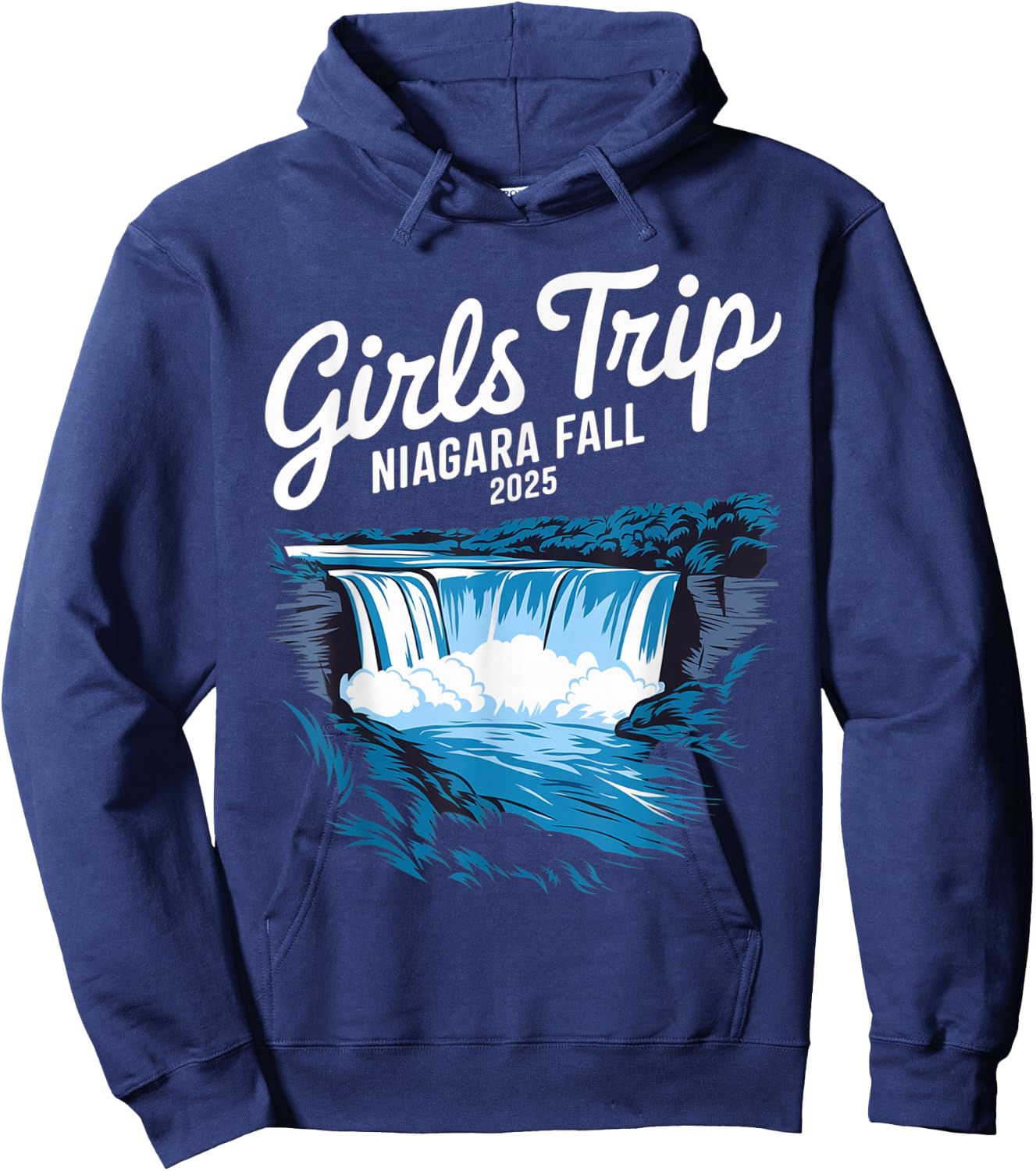 Niagara Fall 2025 Girls Trip Road Trip Vacation Niagara Fall Hoodie - Hoodie | Navy