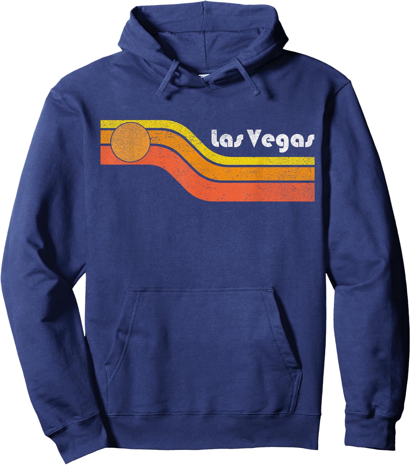 Las Vegas - 80s 70s Vintage Father's Mother's Day Hoodie - Hoodie | Navy
