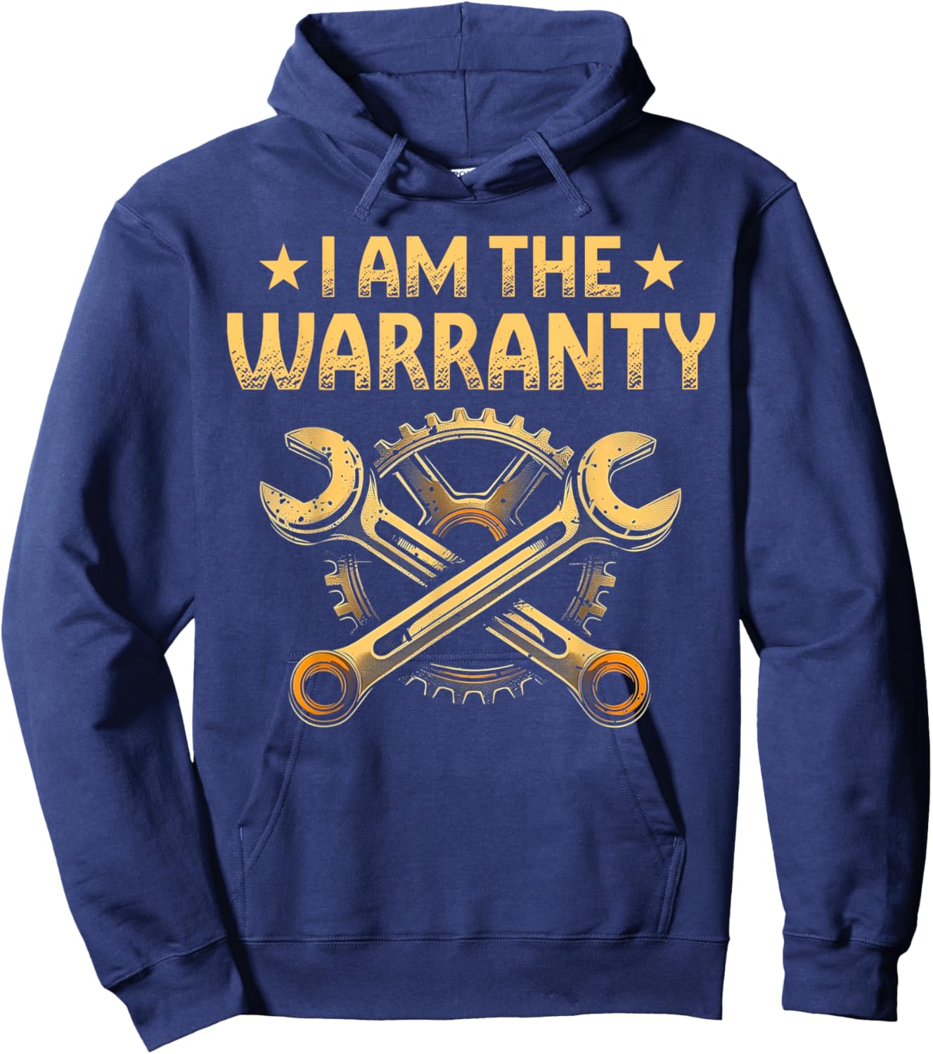 I Am The Warranty Shirt Funny DIY Enthusiasts Hoodie - Hoodie | Navy