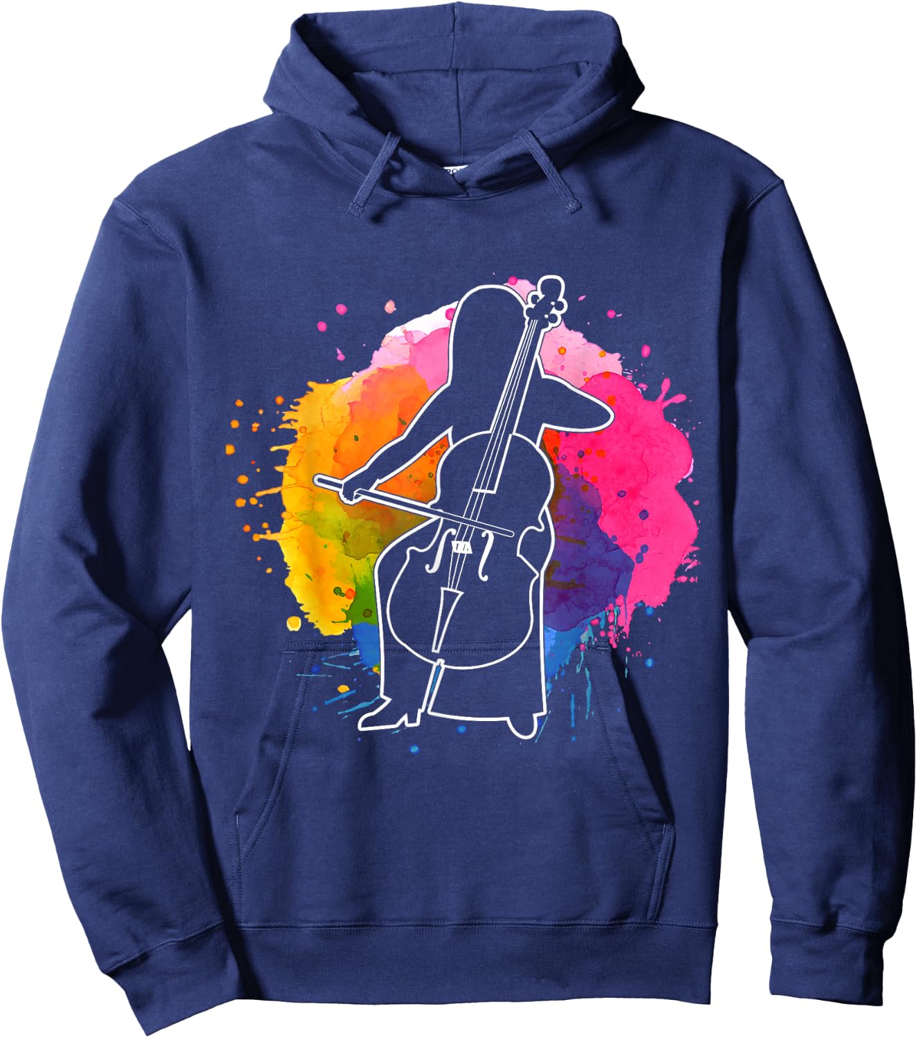 Musician Gift Cello Player Classical Music Cello Hoodie - Hoodie | Navy
