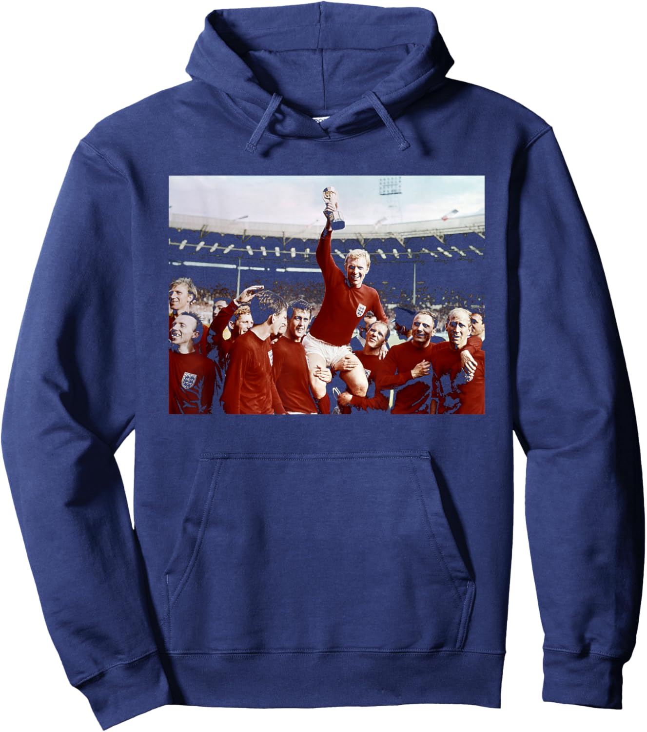 Bobby Moore Trophy England World Cup Final Football 1966 Hoodie - Hoodie | Navy