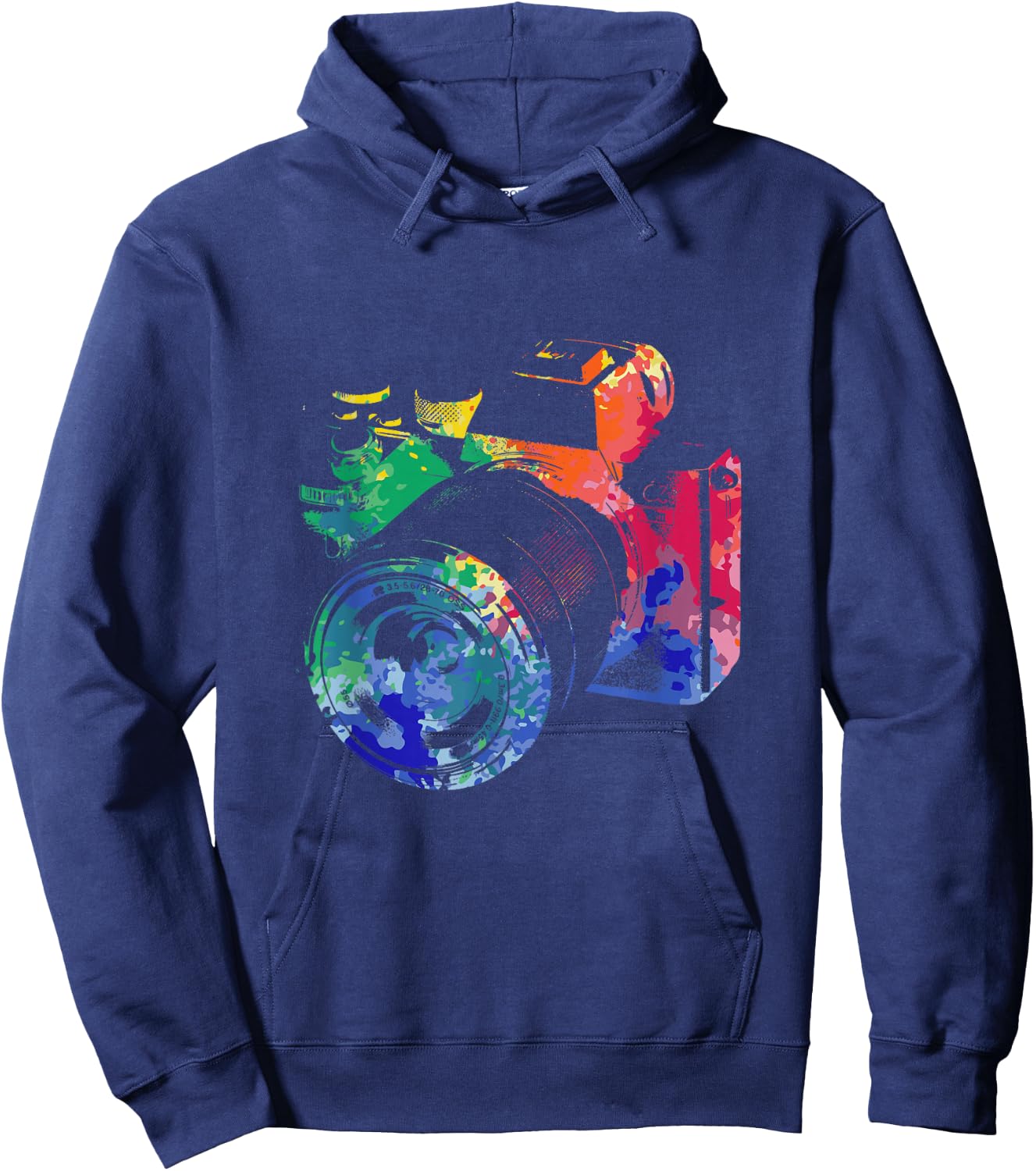 Photographer Watercolor Camera Photo Photography Hoodie - Hoodie | Navy