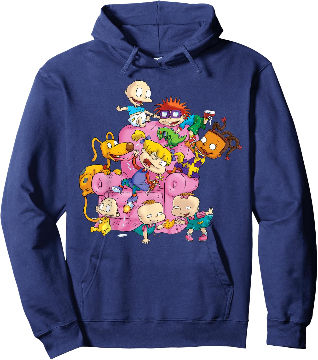 The Rugrats Group Couch T- Shirts Hoodie - Hoodie | Navy