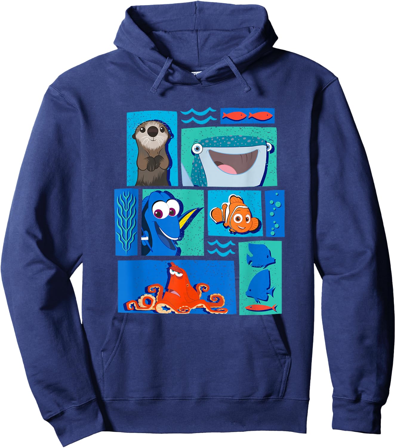 Disney Pixar Finding Dory Characters Hoodie - Hoodie | Navy