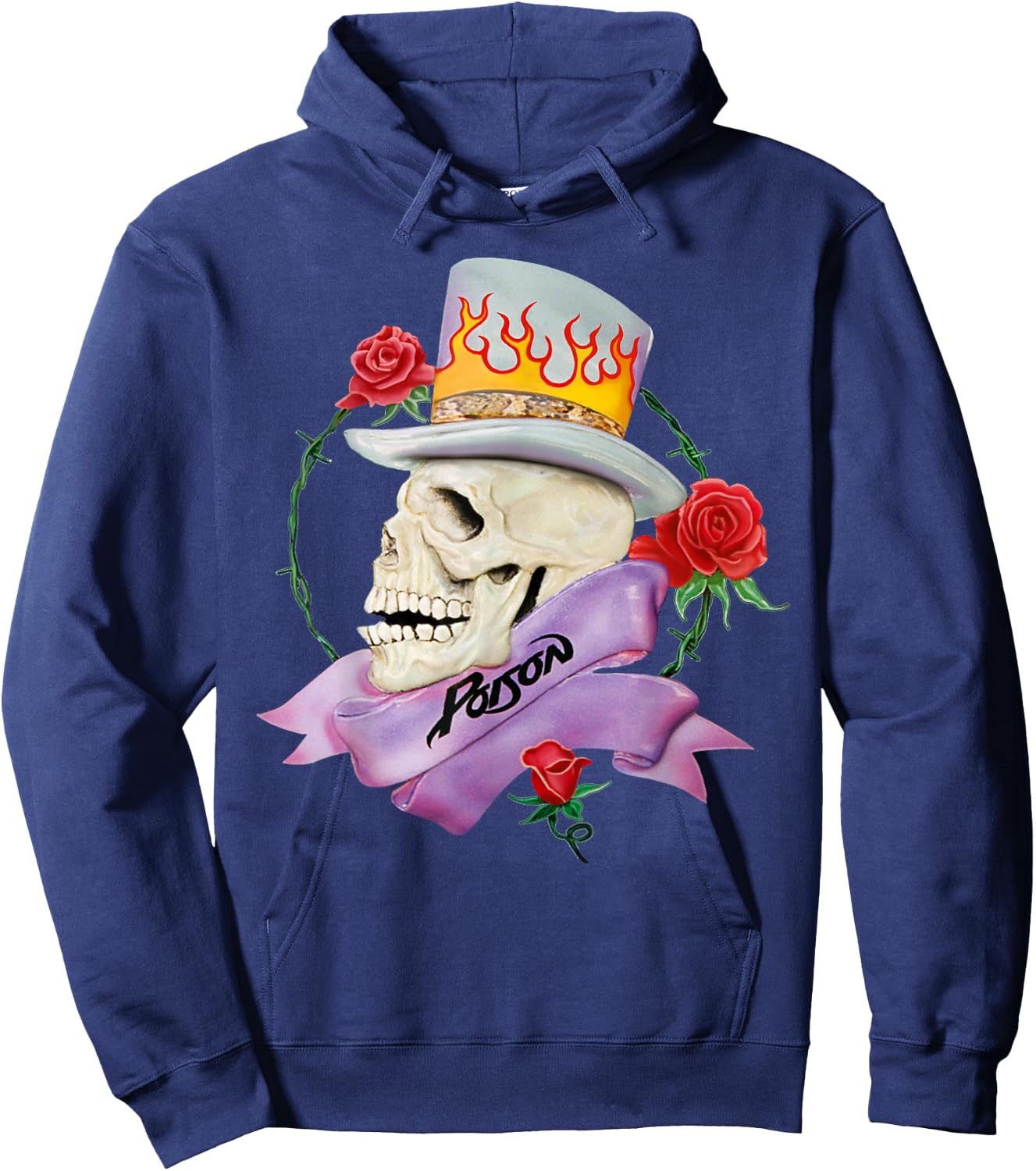 Poison - Every Rose Hoodie - Hoodie | Navy