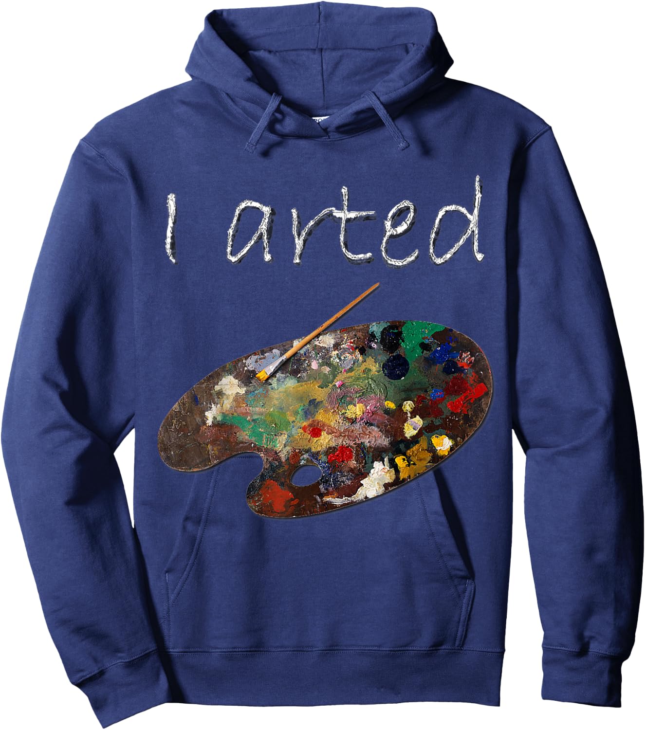 Chef Rimer I Arted - Funny Art Shirt - -Adults, Kids to Adults, Black, Small, Short Sleeve Hoodie - Hoodie | Navy