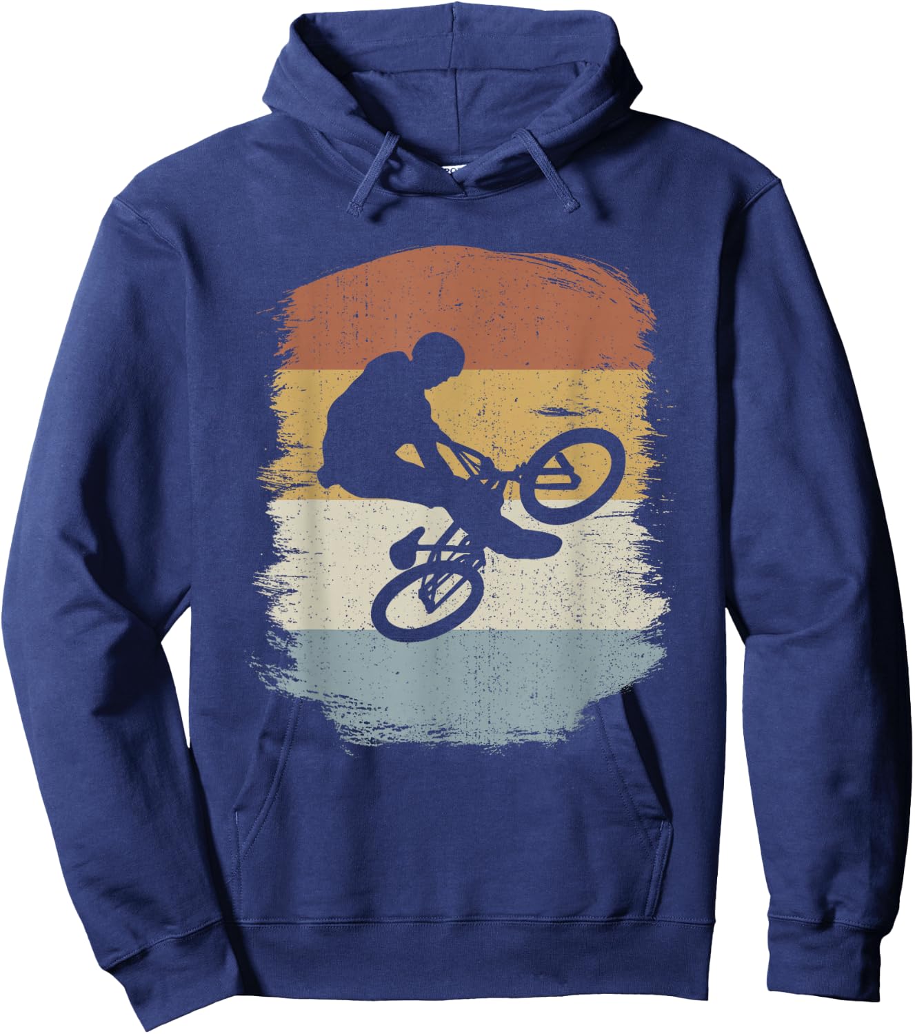 Retro BMX Biking Ride - Vintage BMX Rider Hoodie - Hoodie | Navy