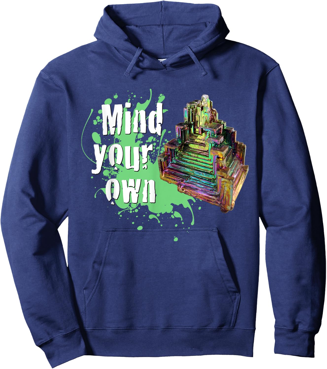 Mind Your Own Bismuth - Bi Crystal Gems Atomic No. 83 Hoodie - Hoodie | Navy