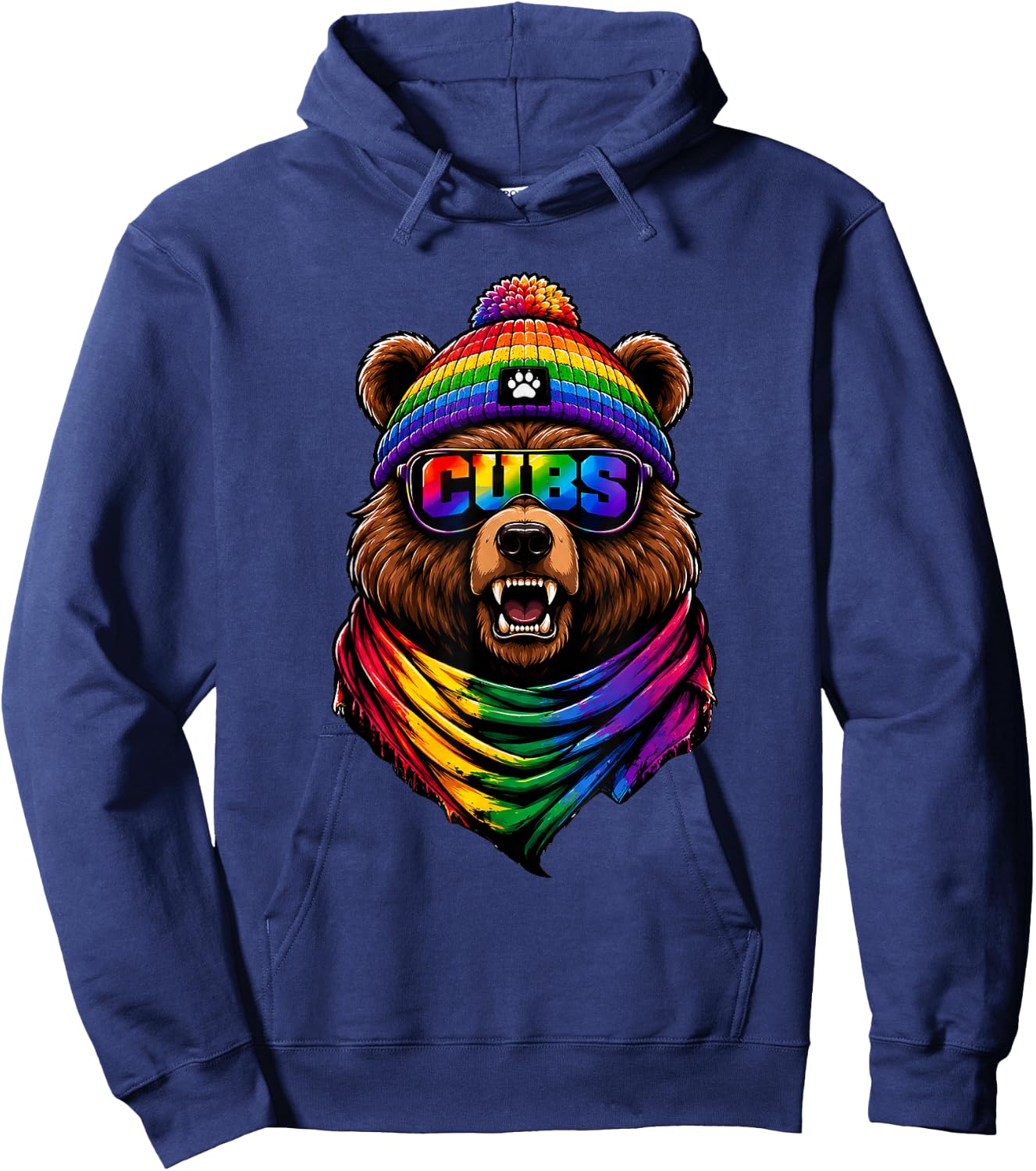 Vintage Cubs Last Name Pride Cubss Namee American Style Hoodie - Hoodie | Navy