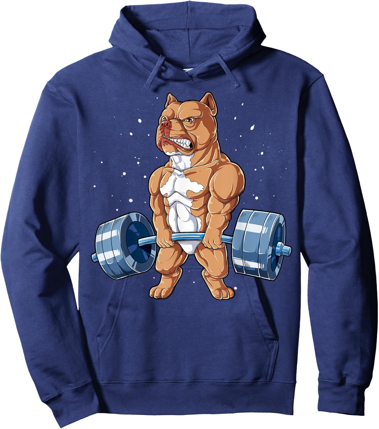 Pit Bull Weightlifting Funny Deadlift Men Fitness Gym Gifts Hoodie - Hoodie | Navy