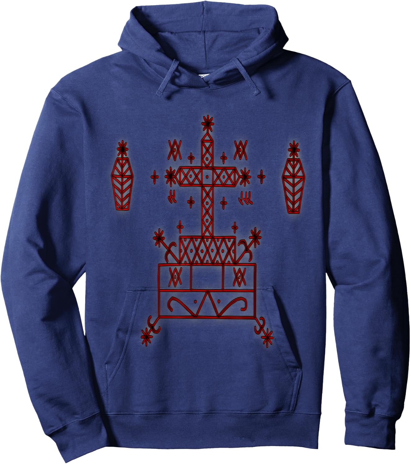 Baron Samedi Veve T shirt Hoodie - Hoodie | Navy