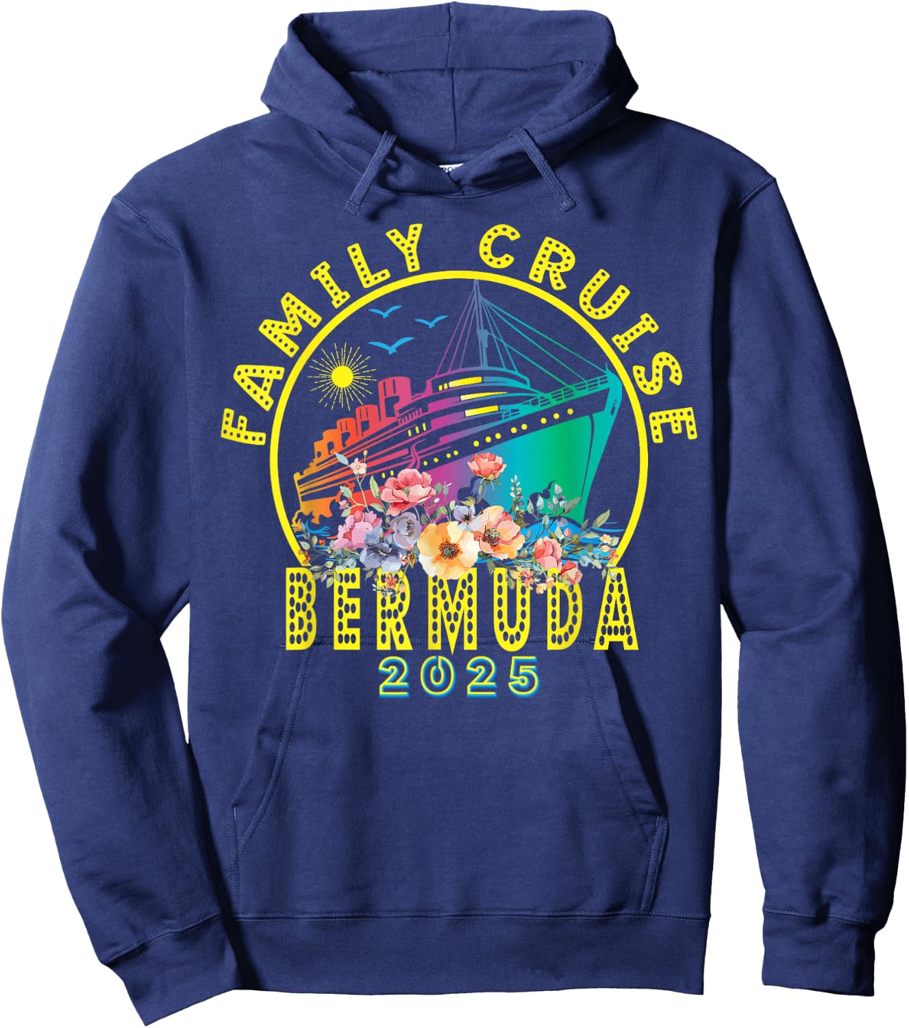 Bermuda Cruise 2025 Family Trip Friends Group Vacation Hoodie - Hoodie | Navy