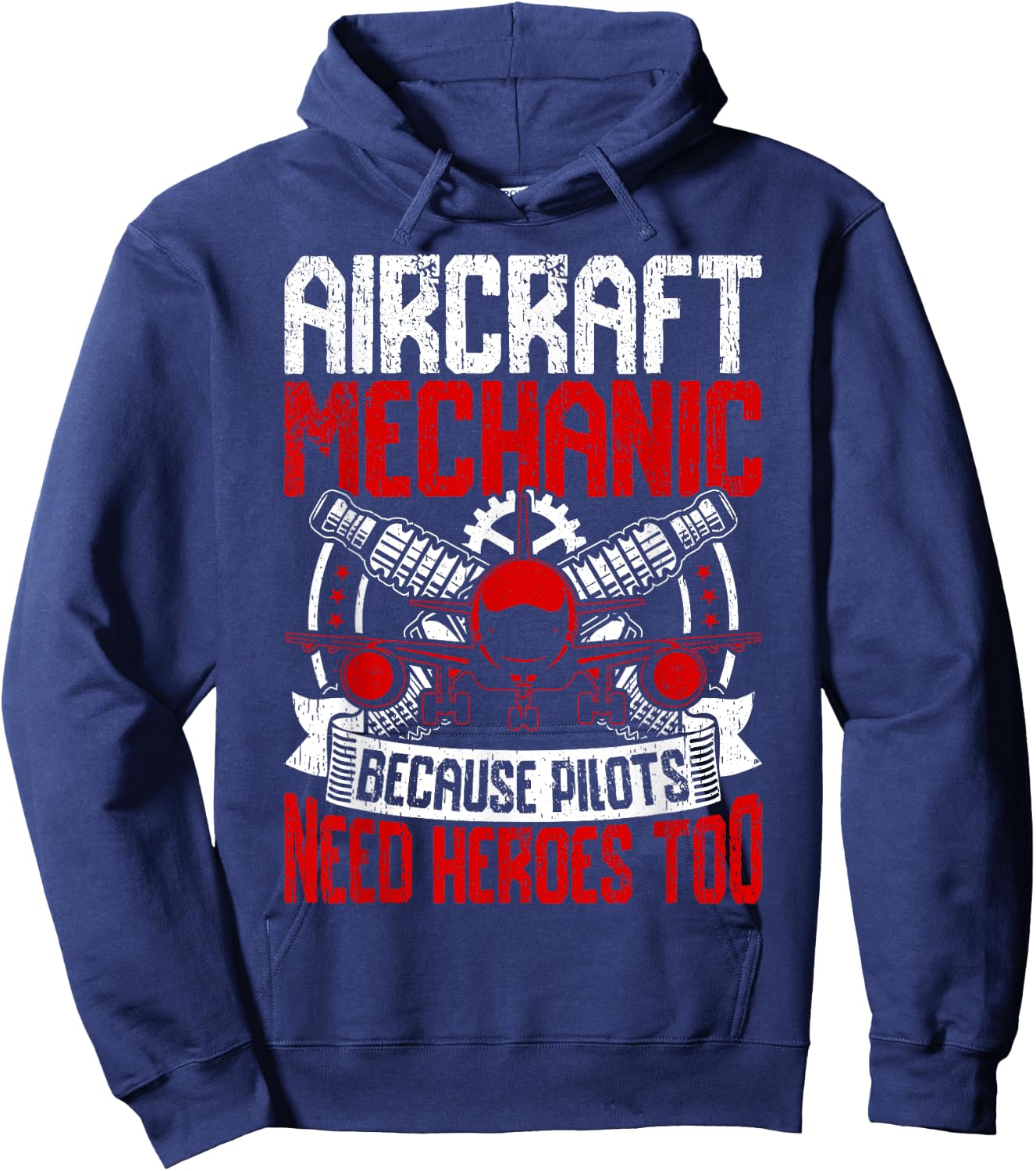 Funny Aircraft Mechanic Men Women Aviation Mechanic Hoodie - Hoodie | Navy