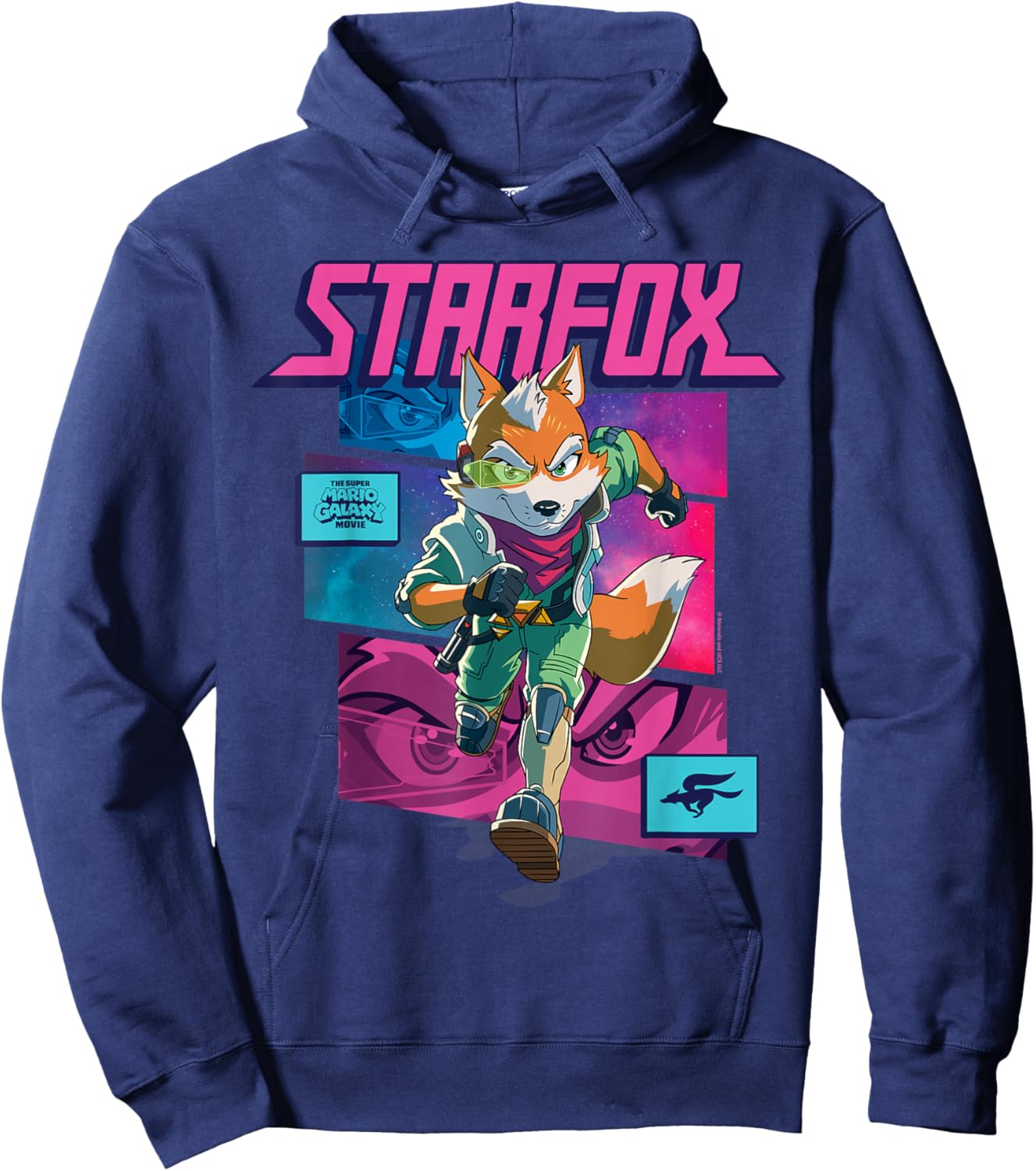 The Super Mario Galaxy Movie Starfox Fox McCloud Action Hoodie - Hoodie | Navy