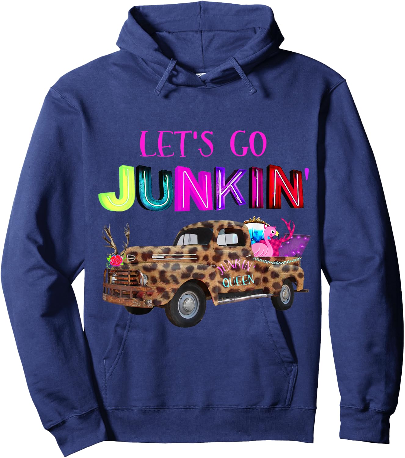 Junkin , Flea Markets, Vintage, Junker Hoodie - Hoodie | Navy