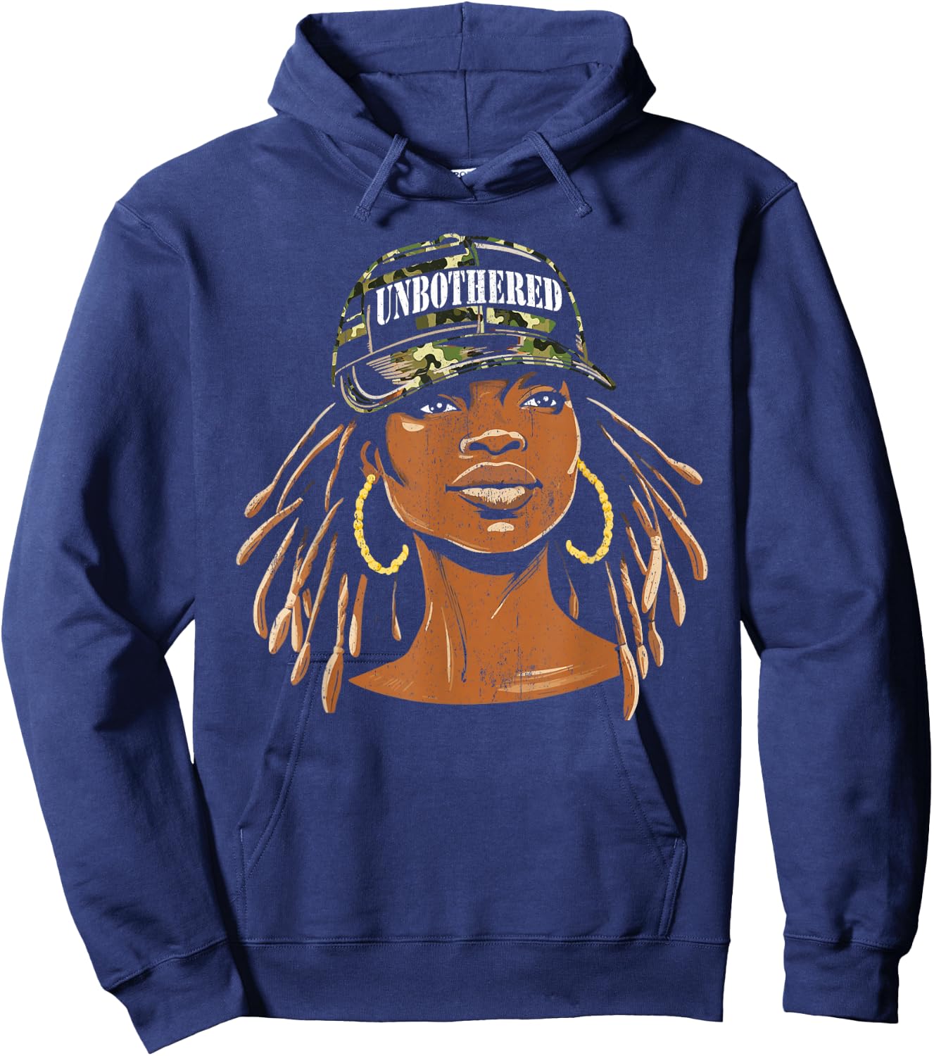 Sassy Black Woman Black History African American Hoodie - Hoodie | Navy