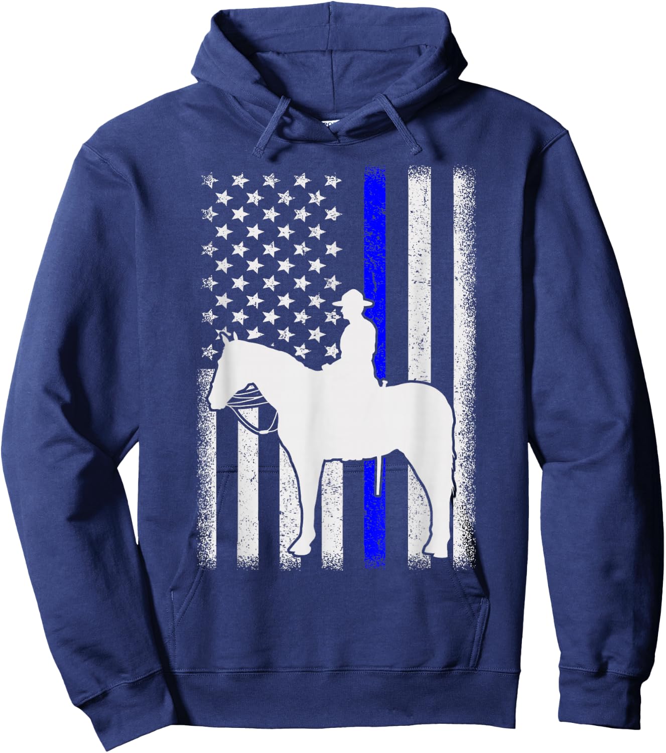 Police Officer Mounted Patrol Cops Law Enforcement Hoodie - Hoodie | Navy