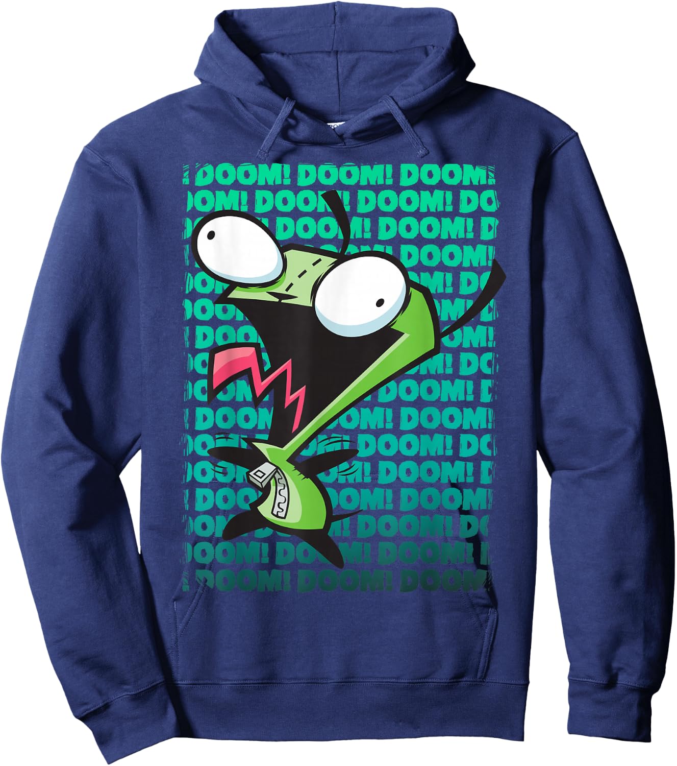 Nickelodeon Invader Zim Gir Impending Doom Song Small Hoodie - Hoodie | Navy