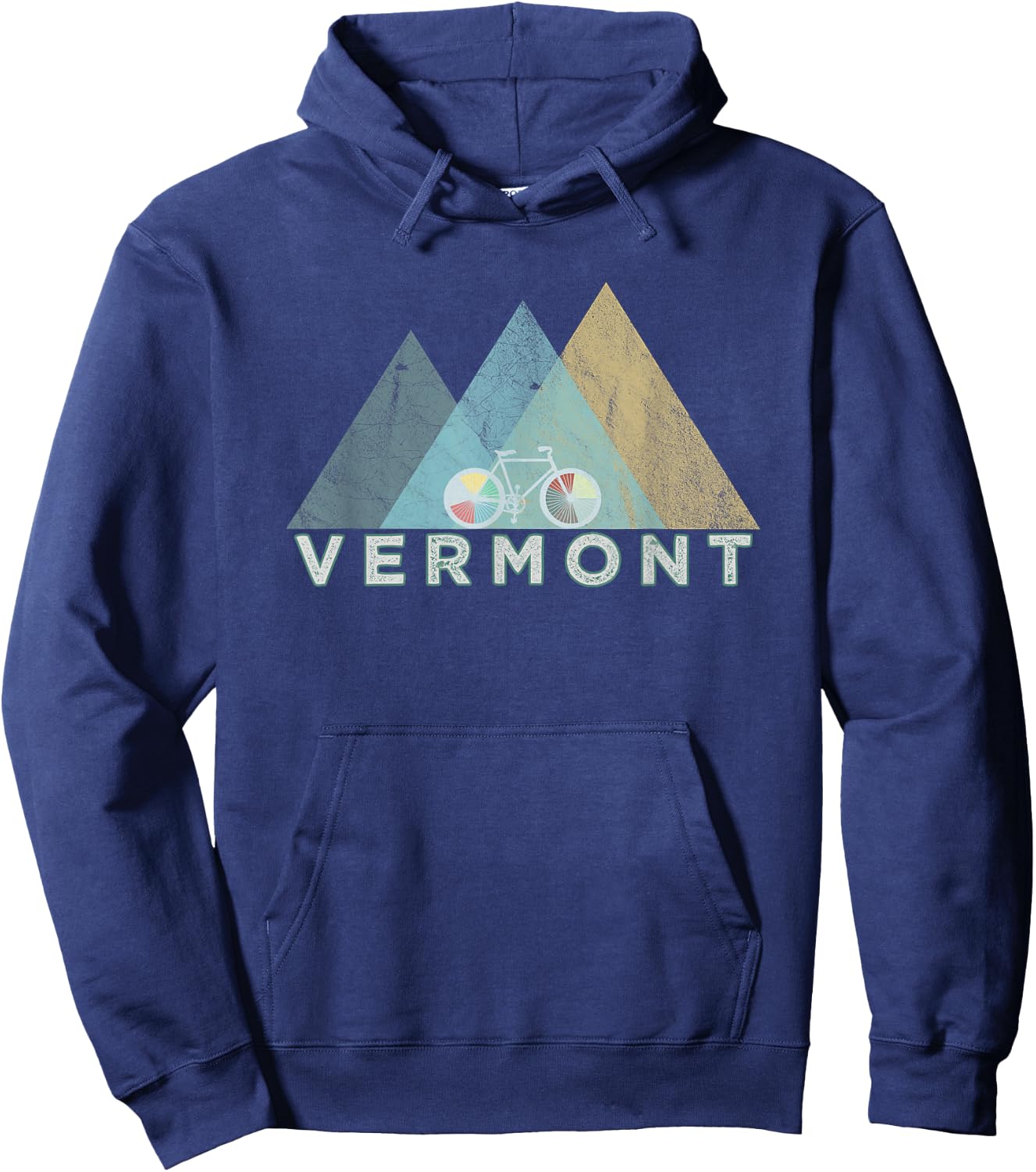 Retro Vermont Vintage Bike - Vermont Bicycle Hoodie - Hoodie | Navy