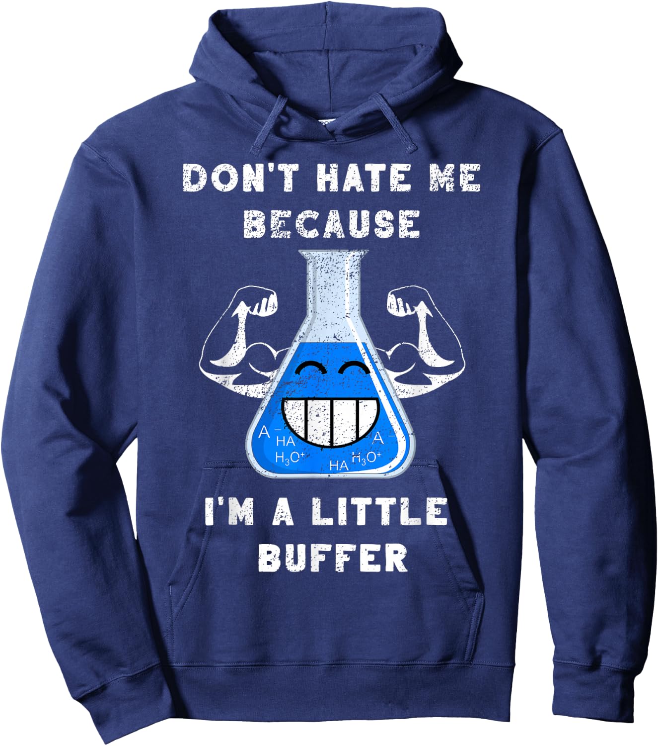 I'm A Little Buffer Test Tube Pun Chemical Scientist Gift Hoodie - Hoodie | Navy
