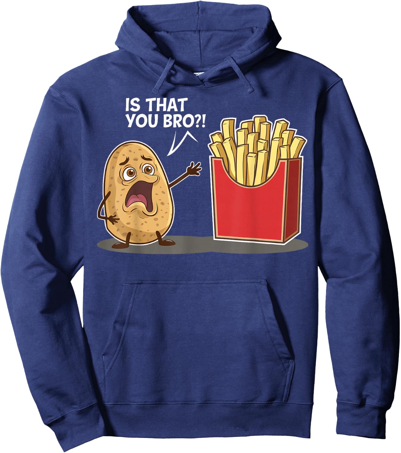 Potato Is That You Bro Funny Gifts Women Boy Kid Hoodie - Hoodie | Navy